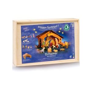 Krippenset im Holzkasten 13 teilig