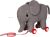Strick Elefant auf Holzrollen groß 