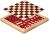 Schach -Dame-Set Holzboc  32 x 32 cm