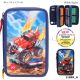 Monster Cars 3-Fach Federtasce mit LED 11744