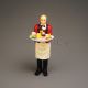 Butler mit Tablett