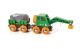 Brio Grüne Kranwagen mit Anhänger und Fracht
