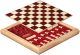 Schach -Dame-Set Holzboc  32 x 32 cm