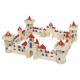 Schlossbauksten Massivholz 145 Teile 42x26x6,8 cm