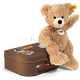 Teddy Fynn 28 cm beige m Koffer