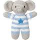 Häkel-Rassel Elefant hellblau    Abholpreis 12,95
