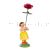 Blumenkind mit roter Dahlie
