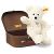 Teddy Lotte weiß 28 cm weiss mit Koffer