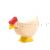 Huhn weiß stehend